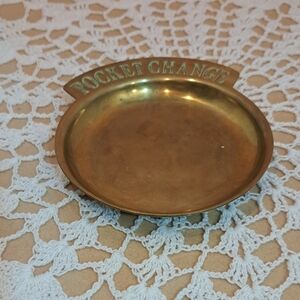 Brass Pocket Change Tray
